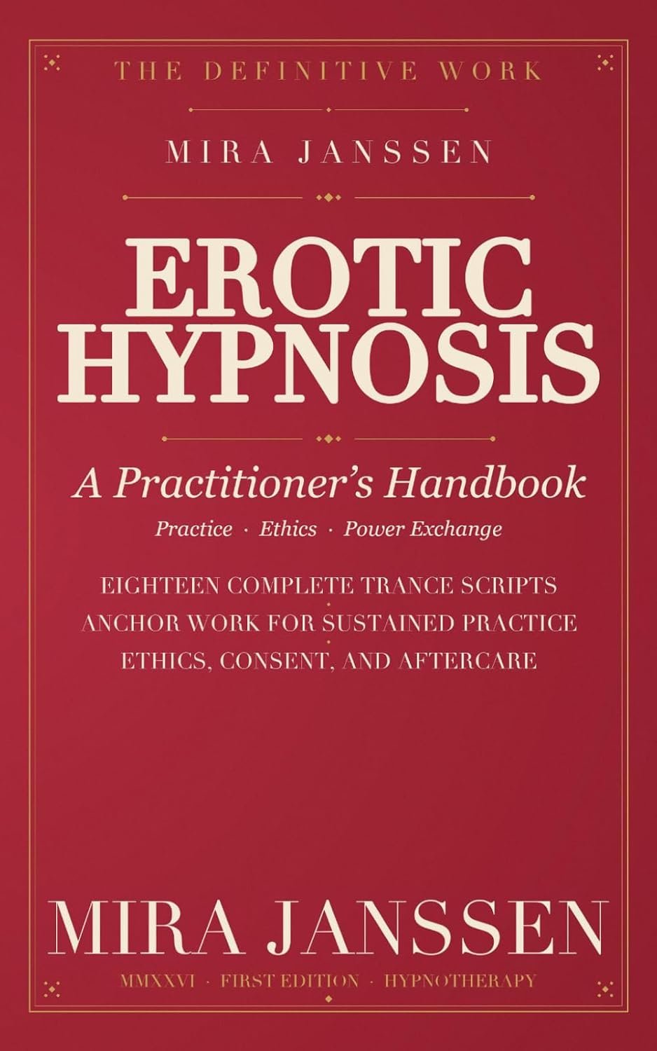 Cover: EROTIC HYPNOSIS: The Handbook