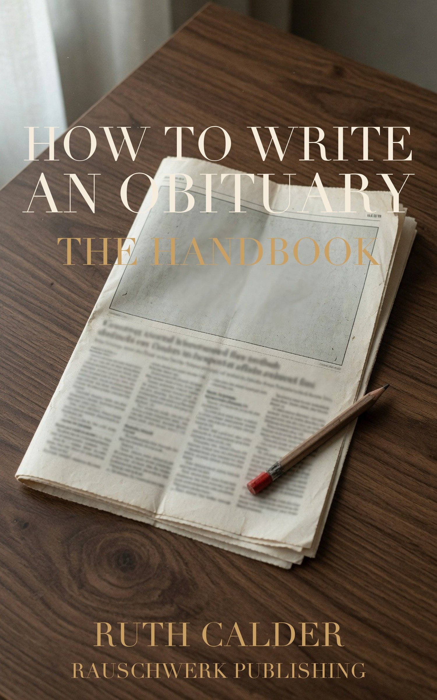 Cover: How to Write an Obituary: The Handbook von Ruth Calder